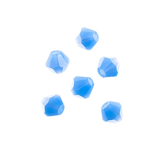 Crystal Lane Bicone 2 Strand 7in (Apx96pcs) 4mm Opaque Dark Periwinkle