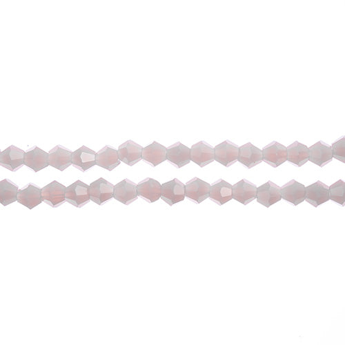 Crystal Lane Bicone 2 Strand 7in (Apx96pcs) 4mm Opaque Mauve