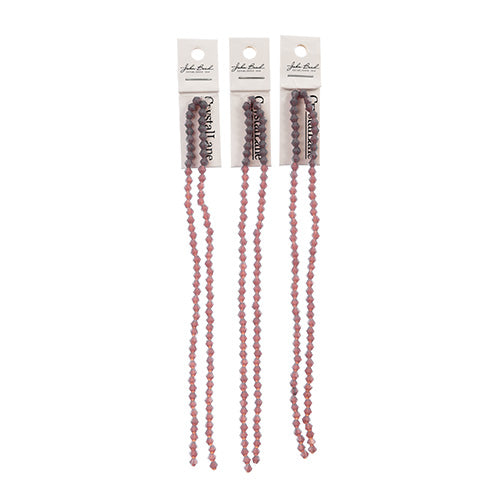 Crystal Lane Bicone 2 Strand 7in (Apx96pcs) 4mm Opaque Dark Purple