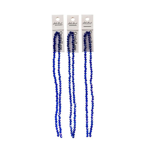 Crystal Lane Bicone 2 Strand 7in (Apx96pcs) 4mm Transparent Sapphire AB