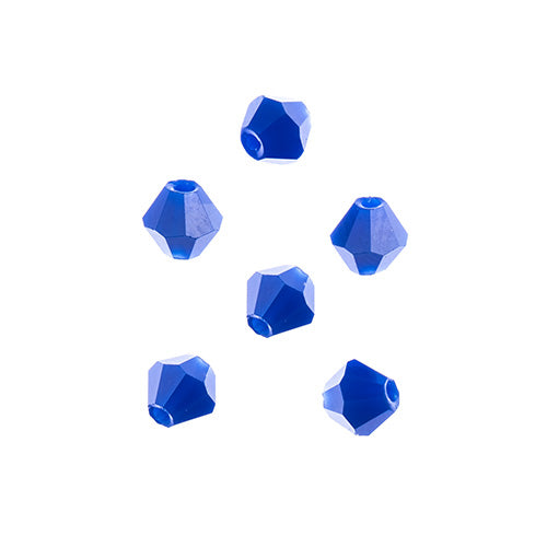 Crystal Lane Bicone 2 Strand 7in (Apx96pcs) 4mm Opaque Dark Sapphire