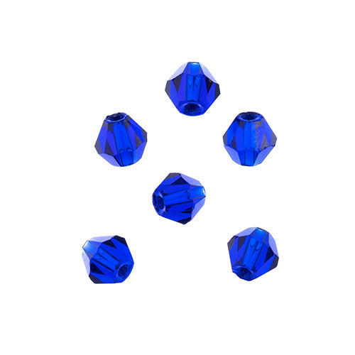 Crystal Lane Bicone 2 Strand 7in (Apx96pcs) 4mm Transparent Light Sapphire