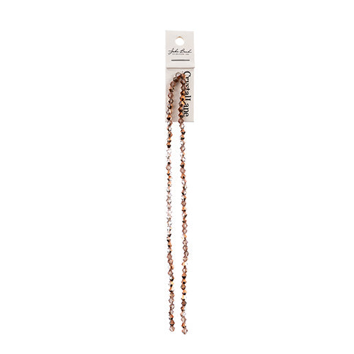 Crystal Lane Bicone 2 Strand 7in (Apx96pcs) 4mm Crystal/Half Copper Iris