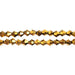 Crystal Lane Bicone 2 Strand 7in (Apx96pcs) 4mm Opaque Gold Iris
