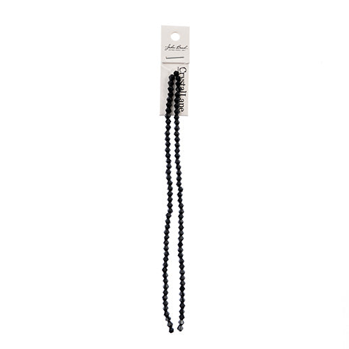 Crystal Lane Bicone 2 Strand 7in (Apx96pcs) 4mm Opaque Black