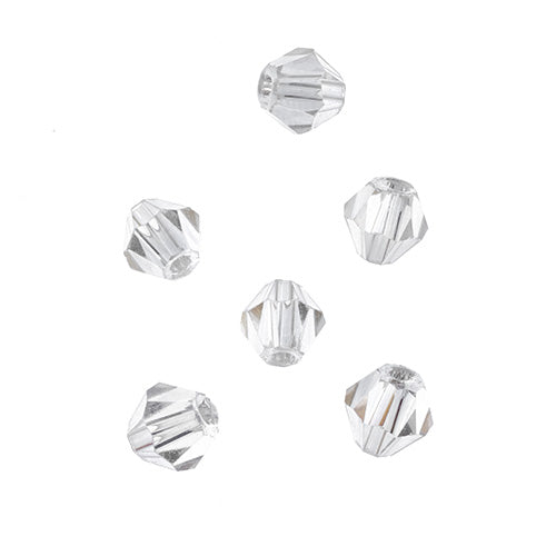 Crystal Lane Bicone 2 Strand 7in (Apx64pcs) 6mm Transparent Crystal AB