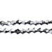 Crystal Lane Bicone 2 Strand 7in (Apx64pcs) 6mm Opaque Silver Iris