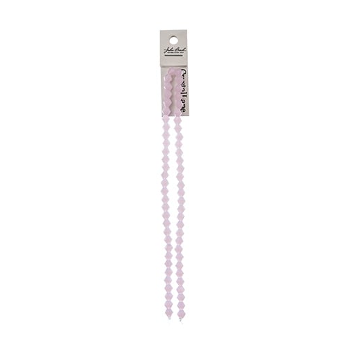 Crystal Lane Bicone 2 Strand 7in (Apx64pcs) 6mm Opaque Pink