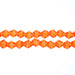Crystal Lane Bicone 2 Strand 7in (Apx64pcs) 6mm Transparent Orange