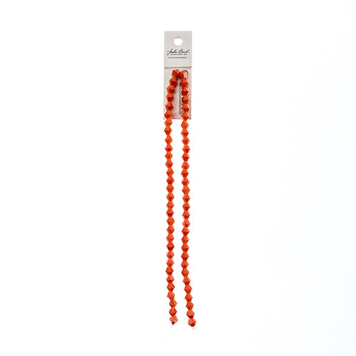 Crystal Lane Bicone 2 Strand 7in (Apx64pcs) 6mm Opaque Orange