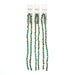 Crystal Lane Bicone 2 Strand 7in (Apx64pcs) 6mm Opaque Turquoise/Half Champagne Luster