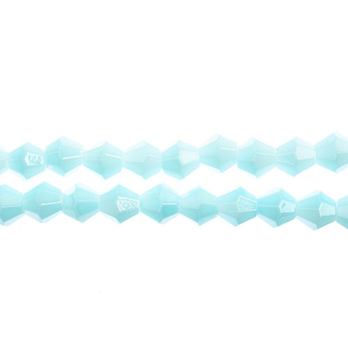 Crystal Lane Bicone 2 Strand 7in (Apx64pcs) 6mm Opaque Blue