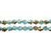 Crystal Lane Bicone 2 Strand 7in (Apx64pcs) 6mm Opaque Blue/Half Champagne Luster
