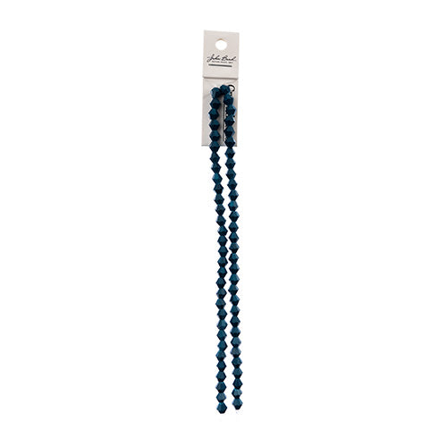 Crystal Lane Bicone 2 Strand 7in (Apx64pcs) 6mm Opaque Dark Blue