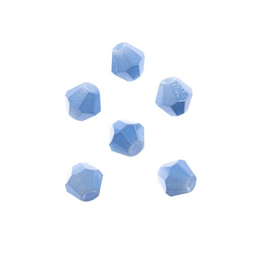 Crystal Lane Bicone 2 Strand 7in (Apx64pcs) 6mm Opaque Periwinkle