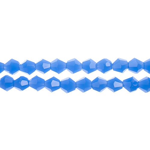 Crystal Lane Bicone 2 Strand 7in (Apx64pcs) 6mm Opaque Dark Periwinkle