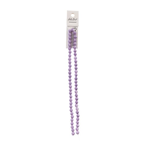 Crystal Lane Bicone 2 Strand 7in (Apx64pcs) 6mm Opaque Mauve