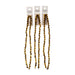 Crystal Lane Bicone 2 Strand 7in (Apx64pcs) 6mm Opaque Gold Iris