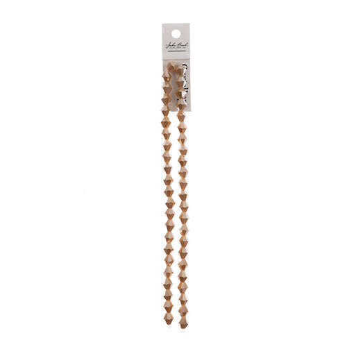 Crystal Lane Bicone 2 Strand 7in (Apx44pcs) 8mm Opaque Light Champagne Luster