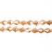 Crystal Lane Bicone 2 Strand 7in (Apx44pcs) 8mm Opaque Light Champagne Luster