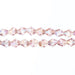 Crystal Lane Bicone 2 Strand 7in (Apx44pcs) 8mm Transparent Pink AB