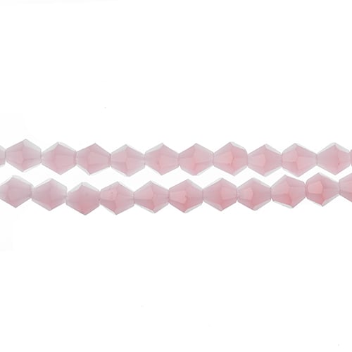 Crystal Lane Bicone 2 Strand 7in (Apx44pcs) 8mm Opaque Pink