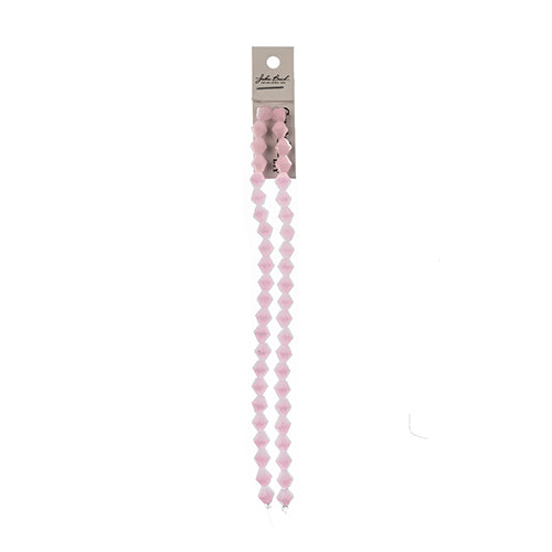 Crystal Lane Bicone 2 Strand 7in (Apx44pcs) 8mm Opaque Pink