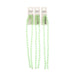 Crystal Lane Bicone 2 Strand 7in (Apx44pcs) 8mm Opaque Light Green