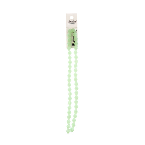 Crystal Lane Bicone 2 Strand 7in (Apx44pcs) 8mm Opaque Light Green