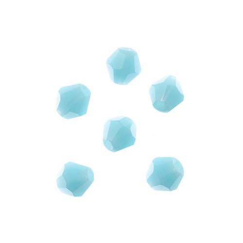 Crystal Lane Bicone 2 Strand 7in (Apx44pcs) 8mm Opaque Blue