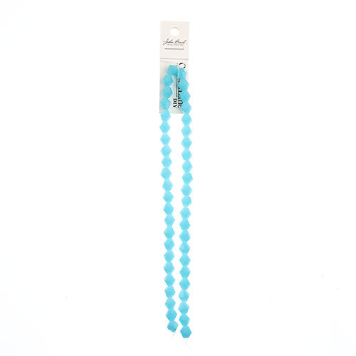 Crystal Lane Bicone 2 Strand 7in (Apx44pcs) 8mm Opaque Blue