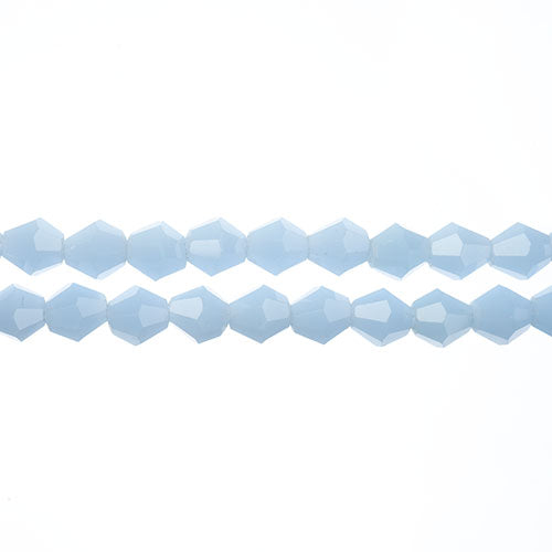 Crystal Lane Bicone 2 Strand 7in (Apx44pcs) 8mm Opaque Light Periwinkle