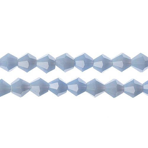 Crystal Lane Bicone 2 Strand 7in (Apx44pcs) 8mm Opaque Periwinkle