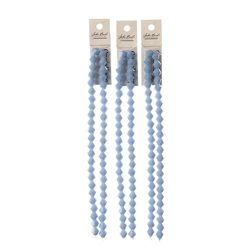 Crystal Lane Bicone 2 Strand 7in (Apx44pcs) 8mm Opaque Periwinkle