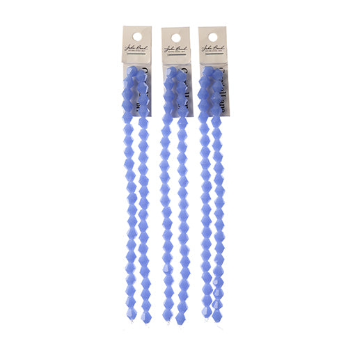 Crystal Lane Bicone 2 Strand 7in (Apx44pcs) 8mm Opaque Dark Periwinkle