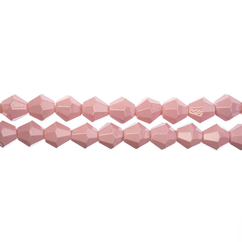 Crystal Lane Bicone 2 Strand 7in (Apx44pcs) 8mm Opaque Mauve