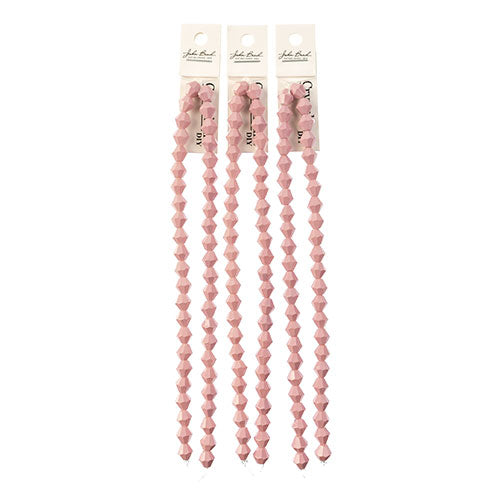 Crystal Lane Bicone 2 Strand 7in (Apx44pcs) 8mm Opaque Mauve