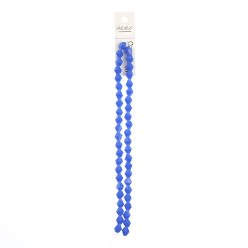 Crystal Lane Bicone 2 Strand 7in (Apx44pcs) 8mm Opaque Dark Sapphire