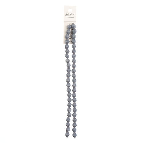 Crystal Lane Bicone 2 Strand 7in (Apx44pcs) 8mm Opaque Grey