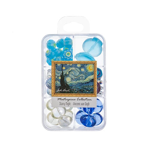 Masterpiece Collection Glass Bead Box Mix Apx85g Starry Night - Vincent Van Gogh