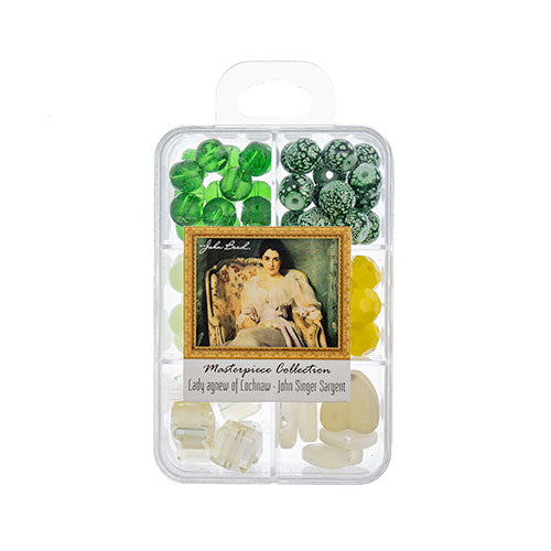 Masterpiece Collection Glass Bead Box Mix Apx85g Lady Agnew of Lochnaw - John Singer Sargent