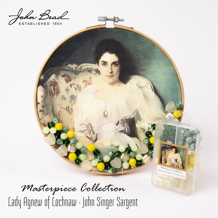 Masterpiece Collection Glass Bead Box Mix Apx85g Lady Agnew of Lochnaw - John Singer Sargent