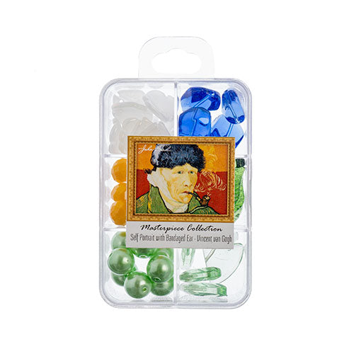 Masterpiece Collection Glass Bead Box Mix Apx85g Self Portrait with Bandaged Ear - Vincent van Gogh