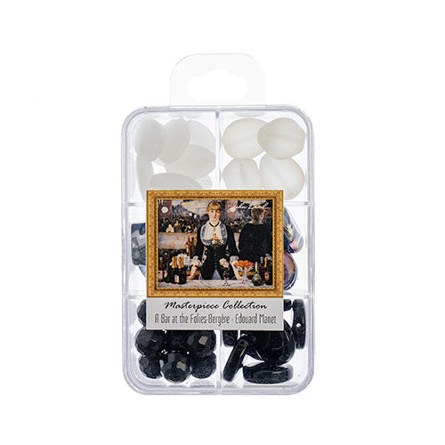 Masterpiece Collection Glass Bead Box Mix Apx85g  A Bar at the Folies-Bergère - Edouard Manet