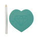 Crystal Lane DIY Rhinestone Heart Tray Teal 7.9x7.6cm w/pickup stick