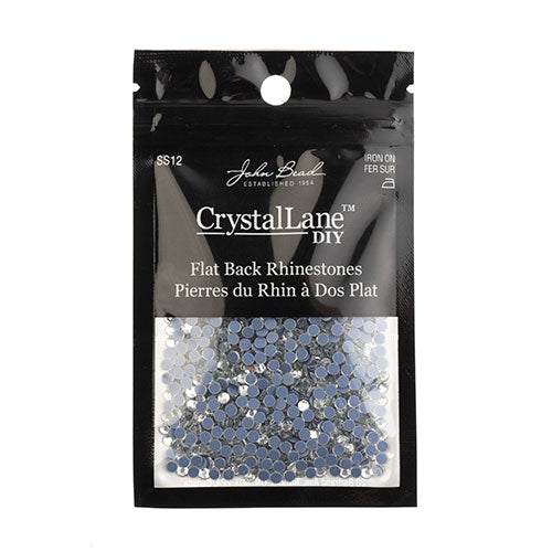 Crystal Flat Back Hotfix Rhinestones SS12 (3mm) 1440pcs