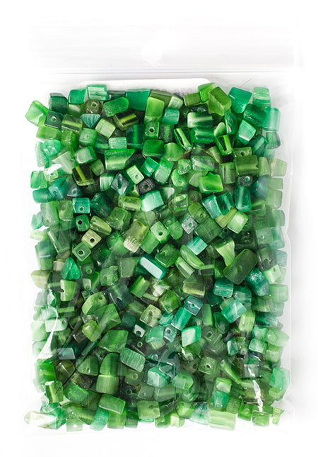 Semi-Precious Chips Loose 100g/Bag Emerald 