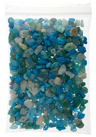Semi-Precious Chips Loose 100g/Bag Aquatic Mix