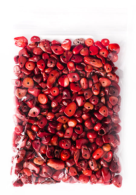 Semi-Precious Chips Loose 100g/Bag Red