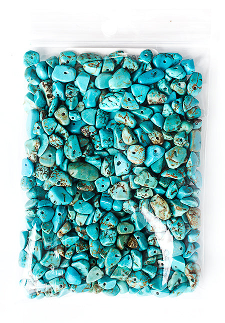 Semi-Precious Chips Loose 100g/Bag Chinese Synthetic Turquoise